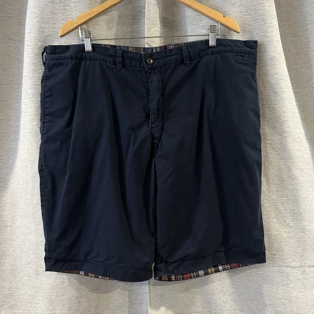 Vintage Polo‎ Ralph Lauren Shorts Mens 42 Reversible Blue Plaid Madras